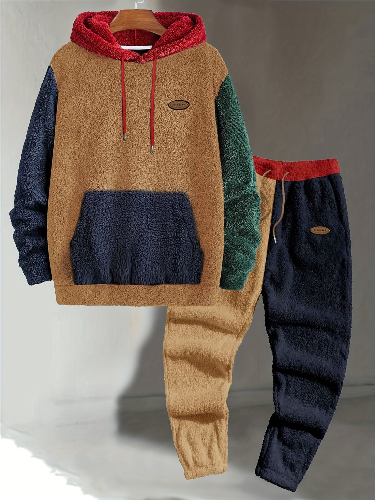 WISEMERE™ | Cozy Color-Block Two-Piece Set