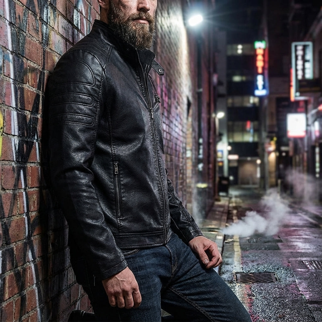 WISEMERE | MOTO STYLE JACKET FOR MEN