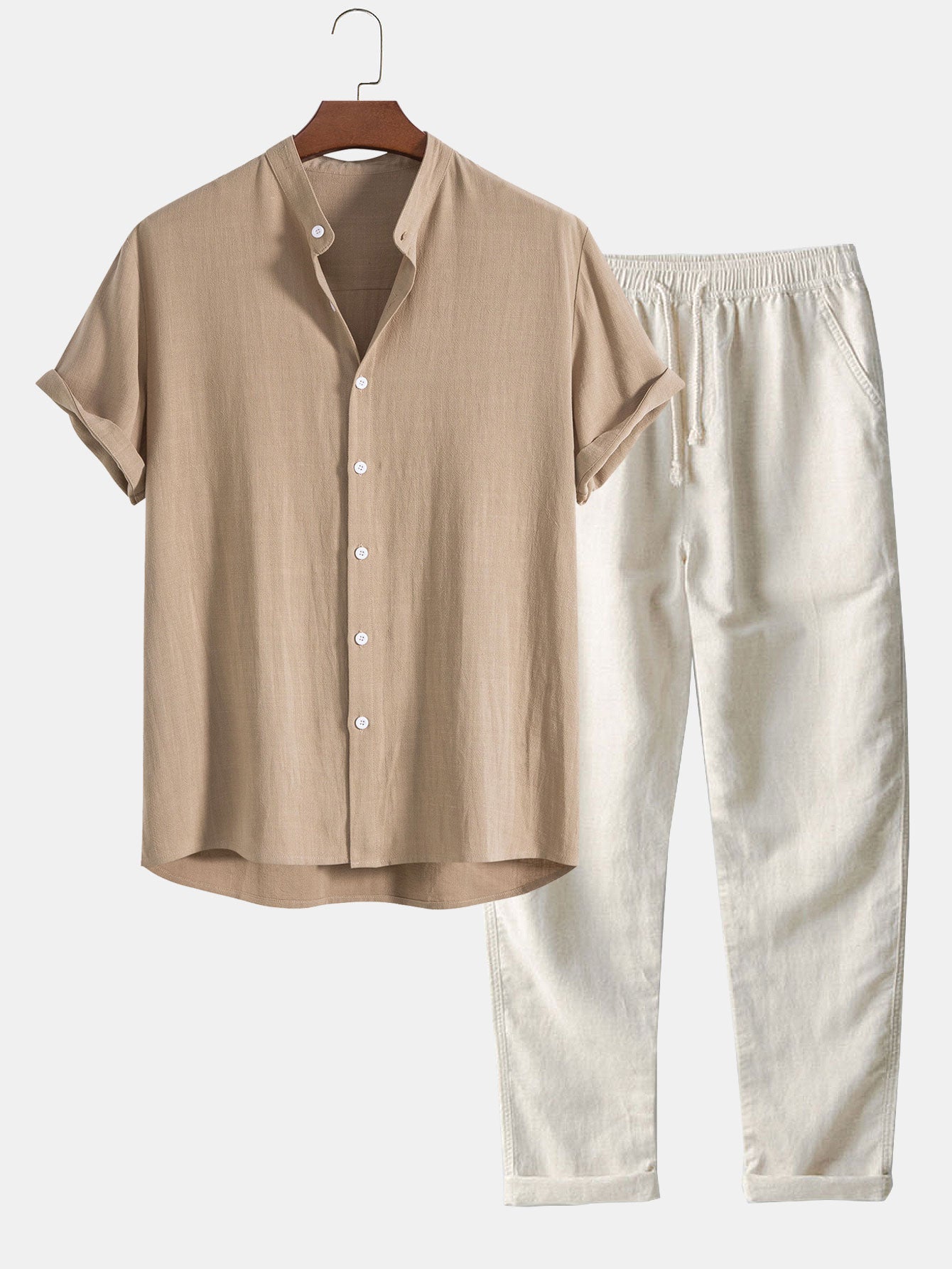 WISEMERE™ | Men's Relaxed Linen Co-Ord Set
