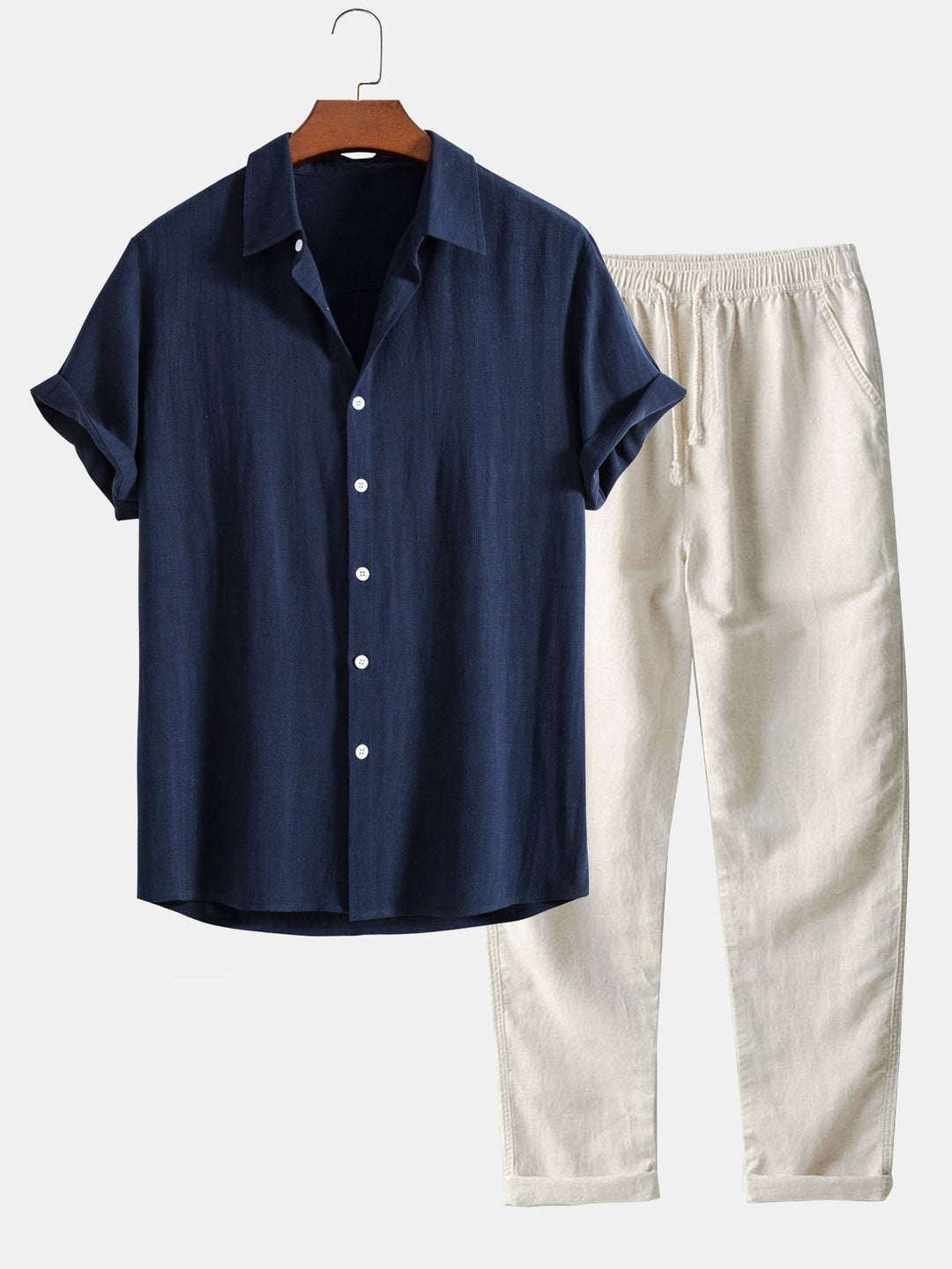 WISEMERE™ | Men's Relaxed Linen Co-Ord Set