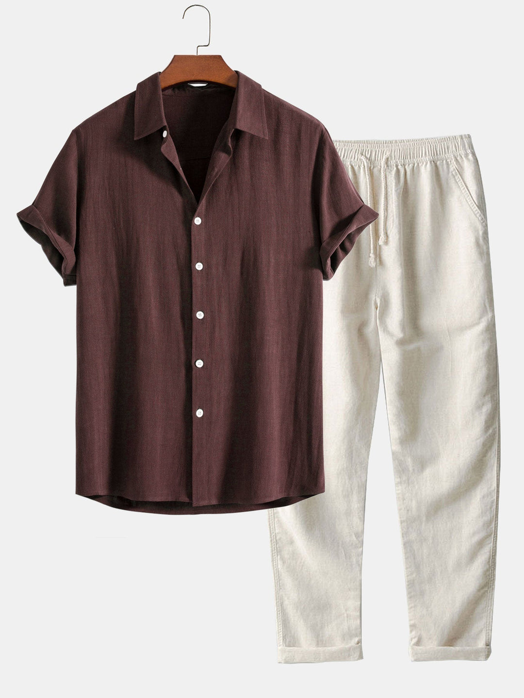 WISEMERE™ | Men's Relaxed Linen Co-Ord Set