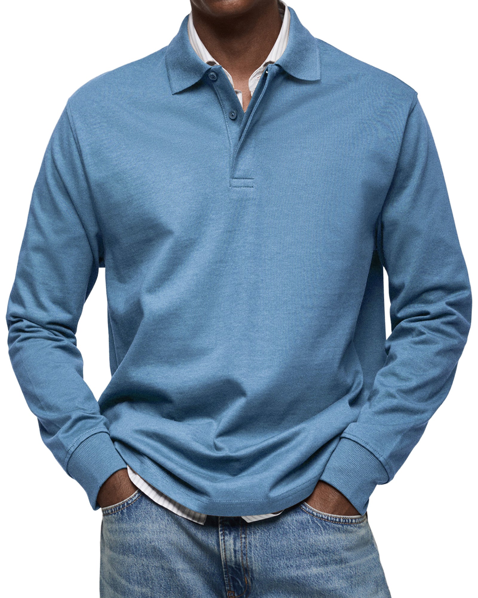 AVANOAH | ELEGANT LONG-SLEEVED POLO FOR MEN