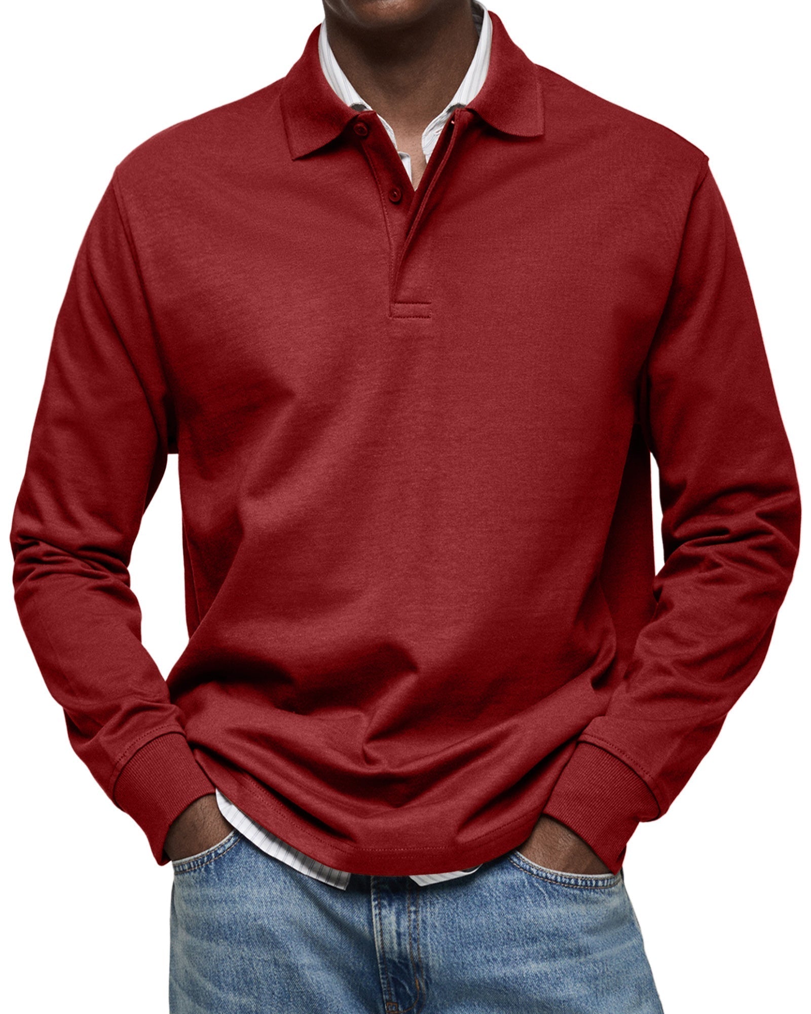AVANOAH | LUXURY LONG-SLEEVED POLO