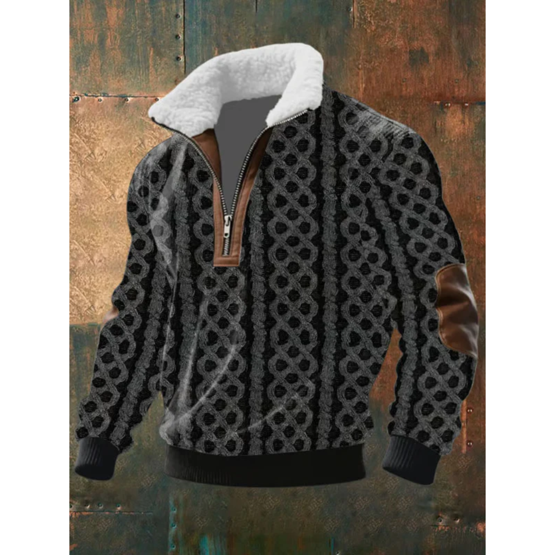 WISEMERE | HIGH COLLAR FLEECE SWEATER