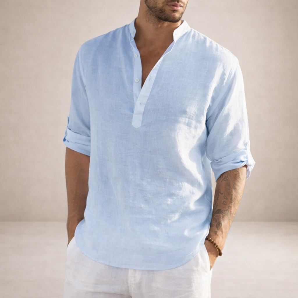 WISEMERE™ | Stand Collar Shirt