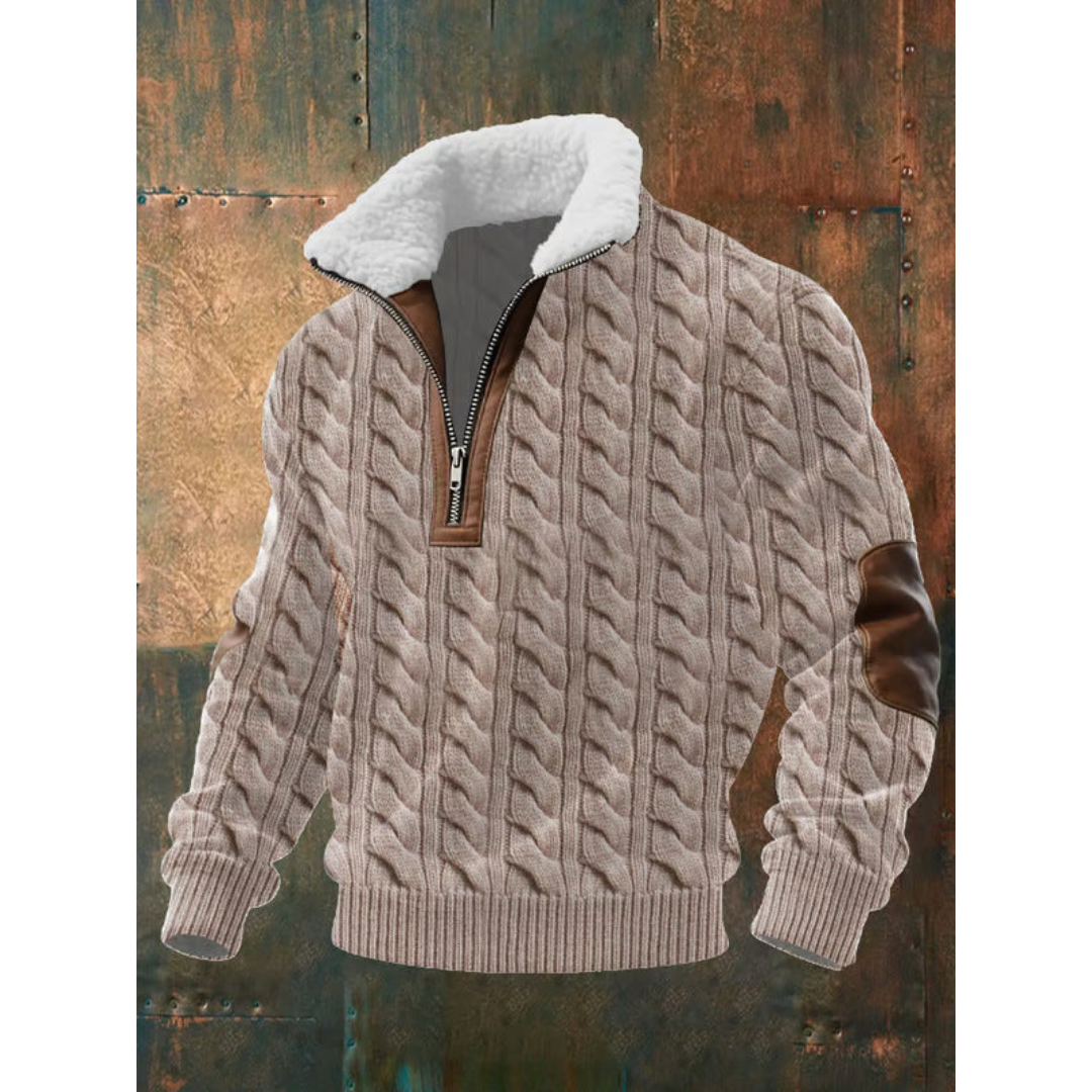 WISEMERE | HIGH COLLAR FLEECE SWEATER
