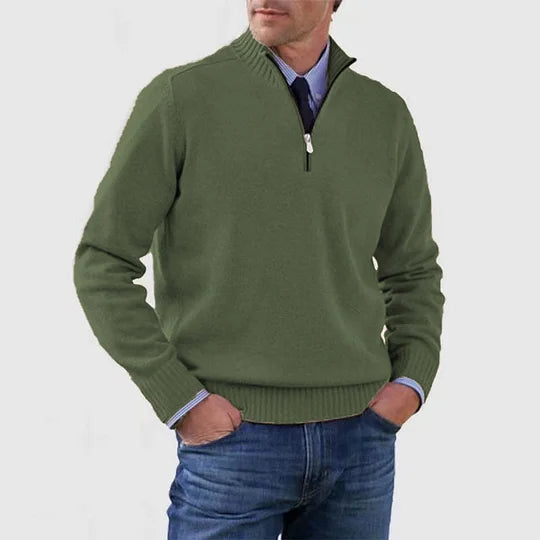 WISEMERE | ELEGANT MEN'S HALF-ZIP SWEATER