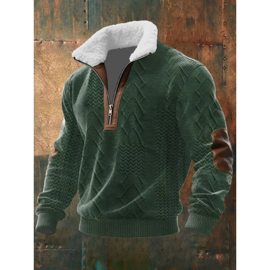 WISEMERE | HIGH COLLAR FLEECE SWEATER