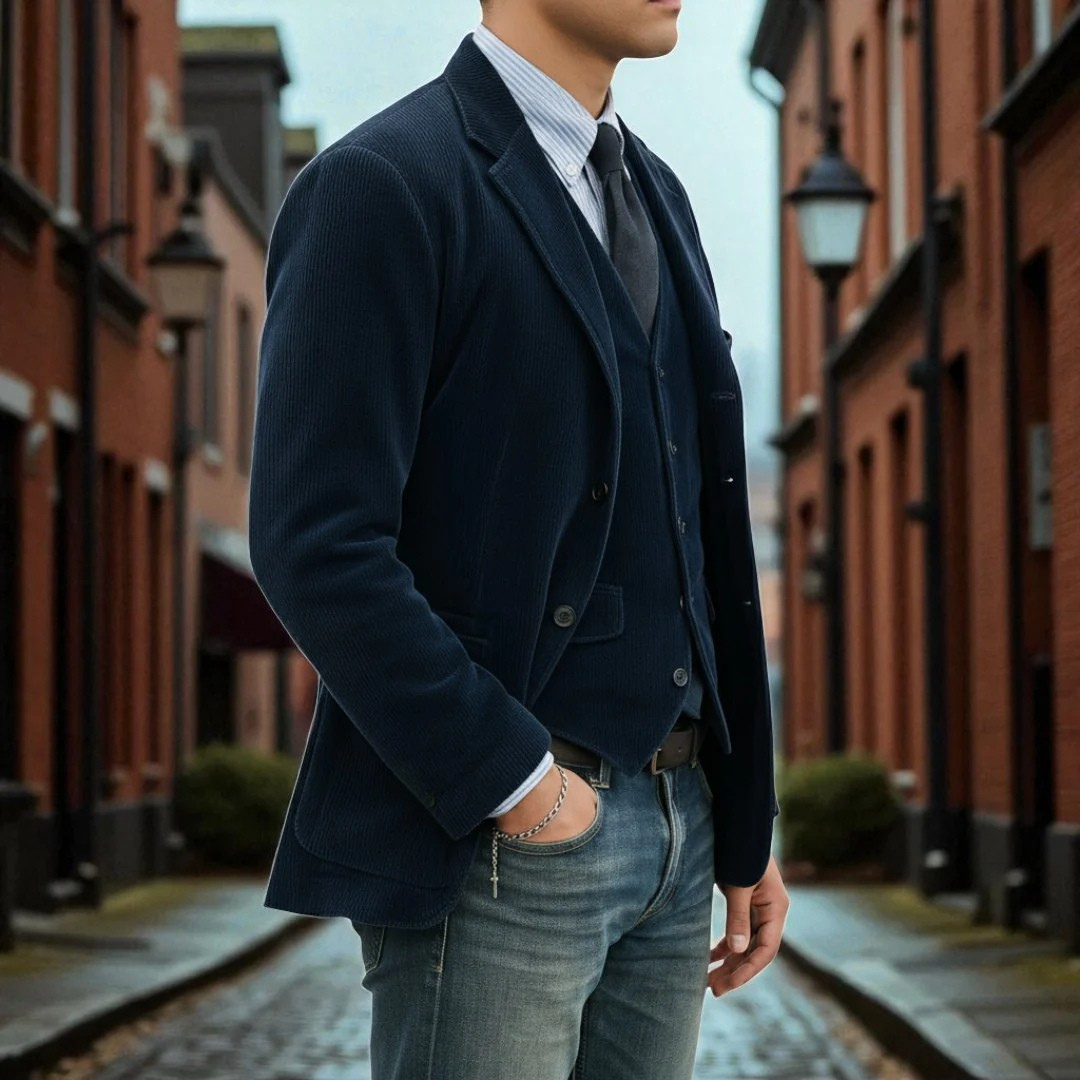 WISEMERE | REFINED CORDUROY BLAZER SUIT FOR MEN
