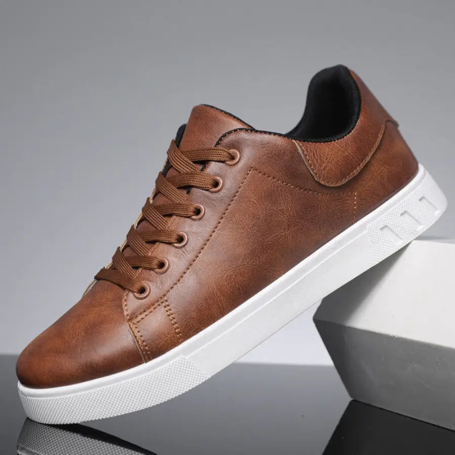 WISEMERE™ | Leather Trainers