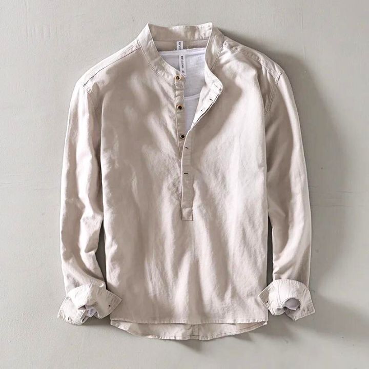 AVANOAH | MINIMALIST LINEN SHIRT FOR MEN