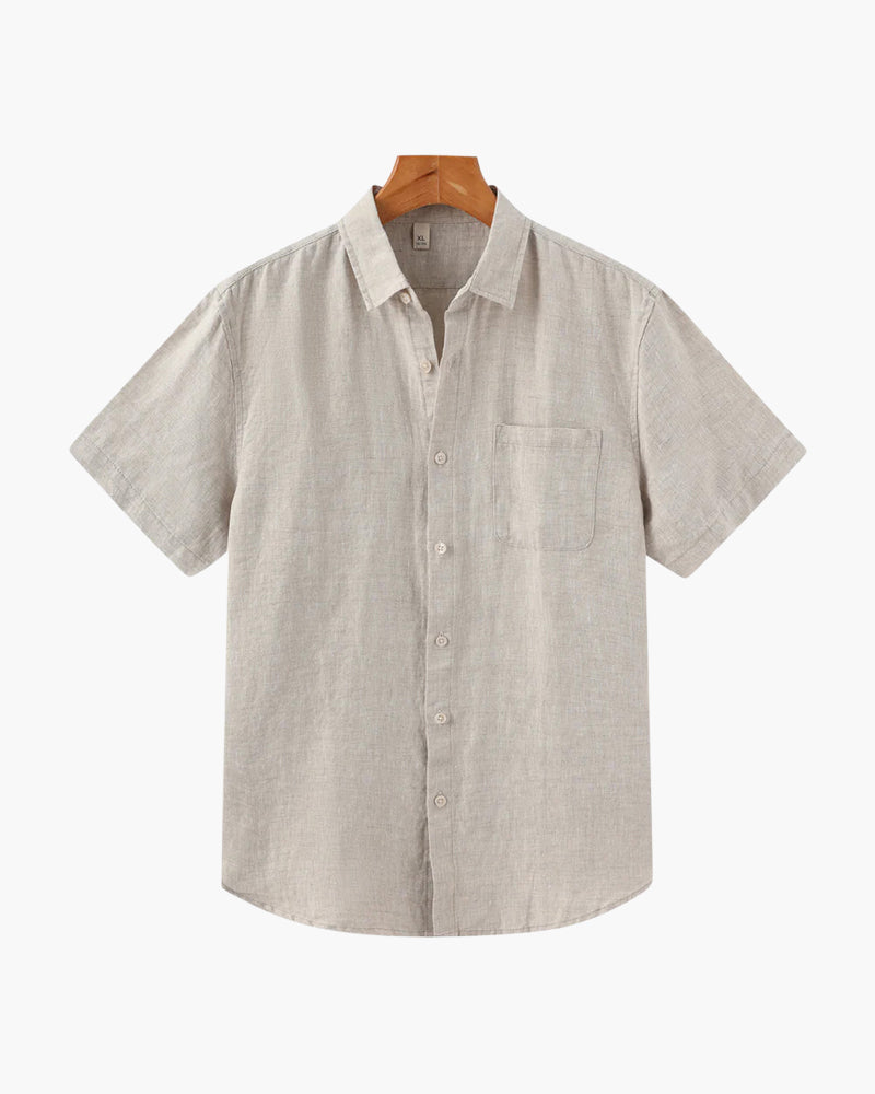 WISEMERE | LINEN SHIRT (SHORTSLEEVE)
