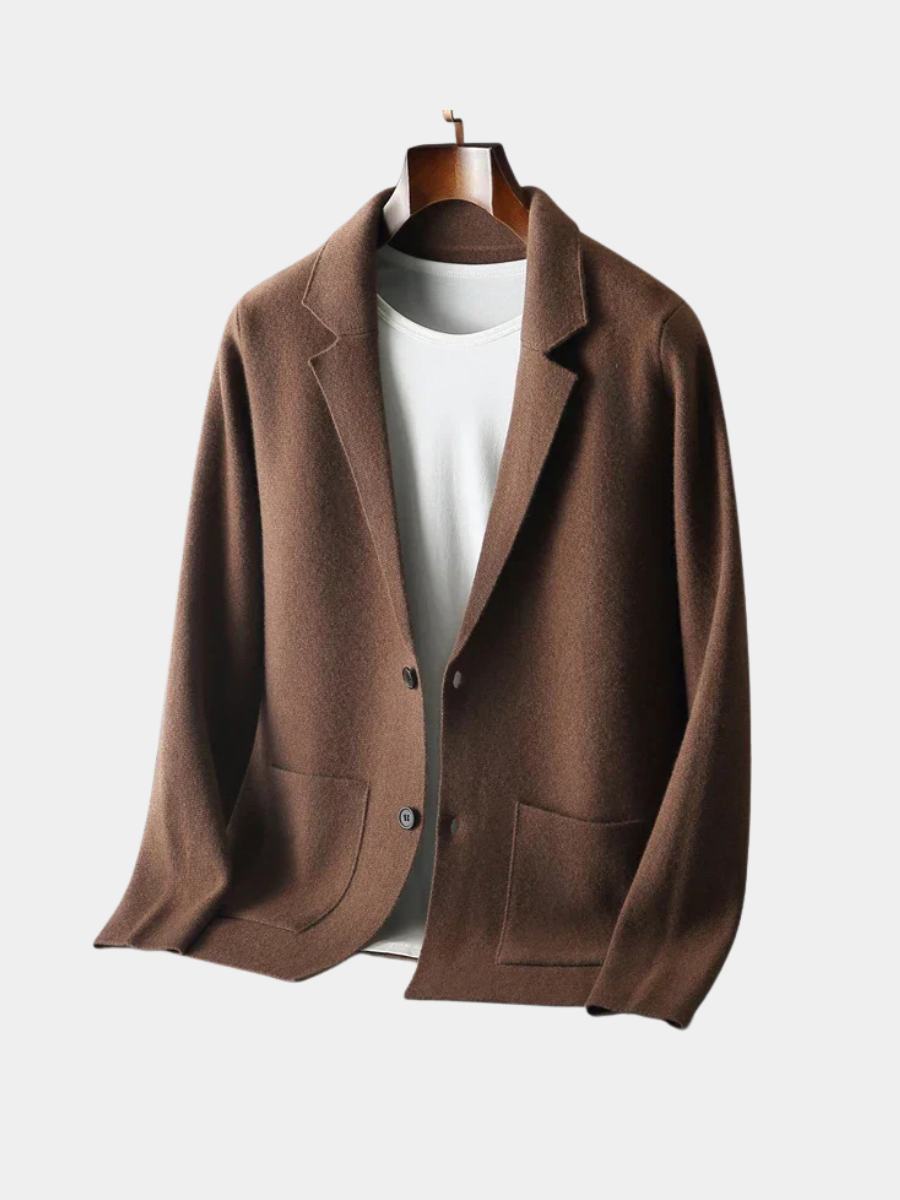 WISEMERE™ | Men's Pure Cashmere Button Cardigan