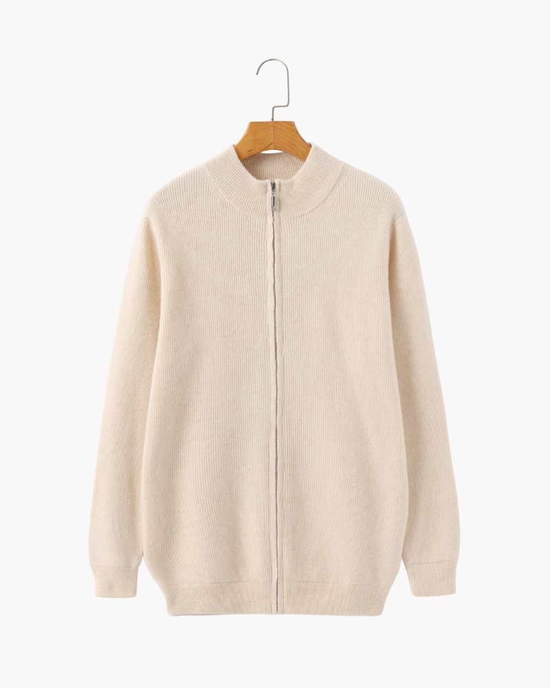 WISEMERE | CASHMERE ZIP-UP SWEATER