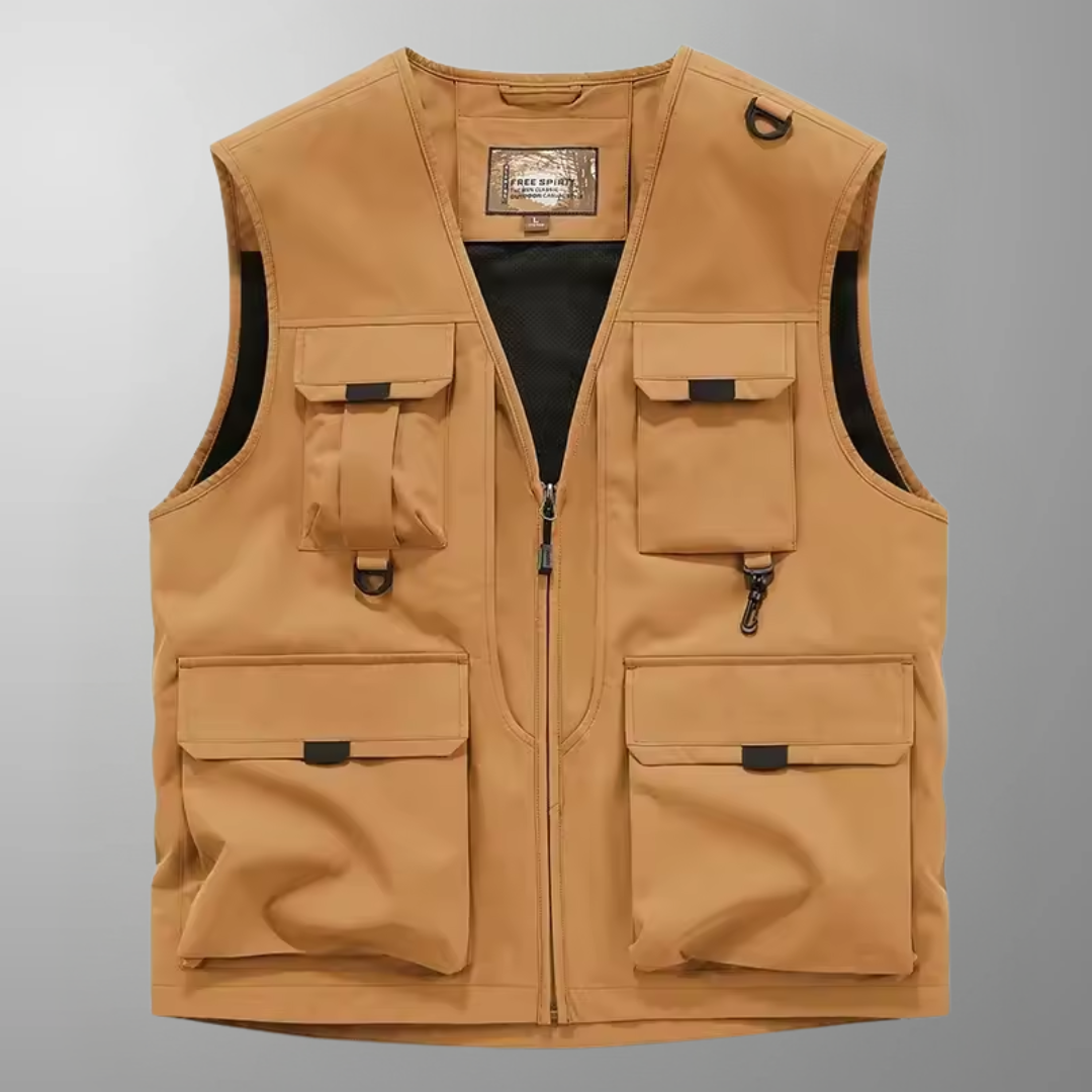 WISEMERE™ | Men's Multi-Pocket Breathable Cargo Vest