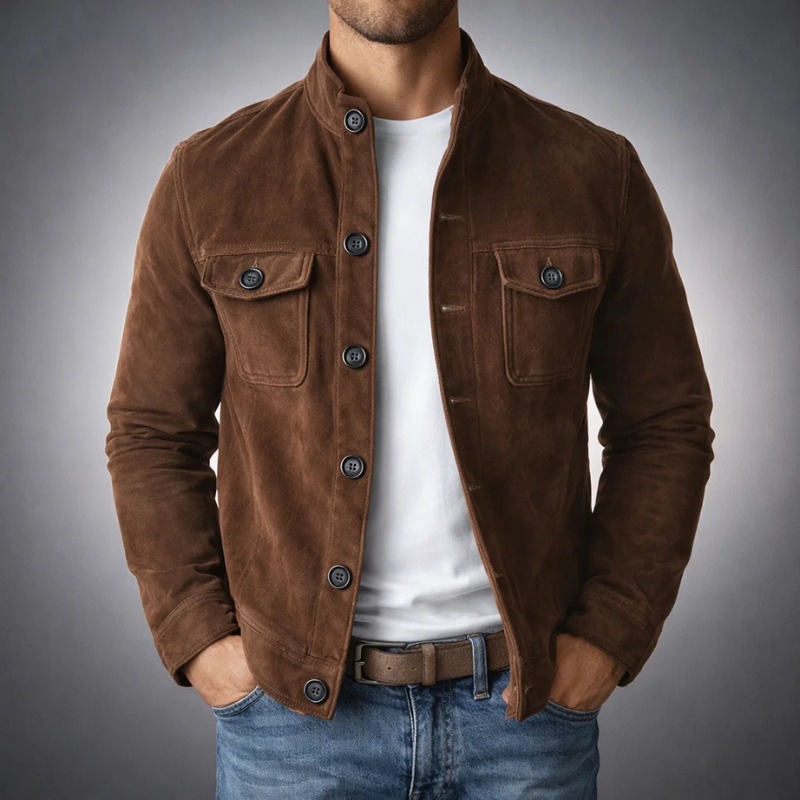 WISEMERE™ | Men's Rugged Suede Field Jacket
