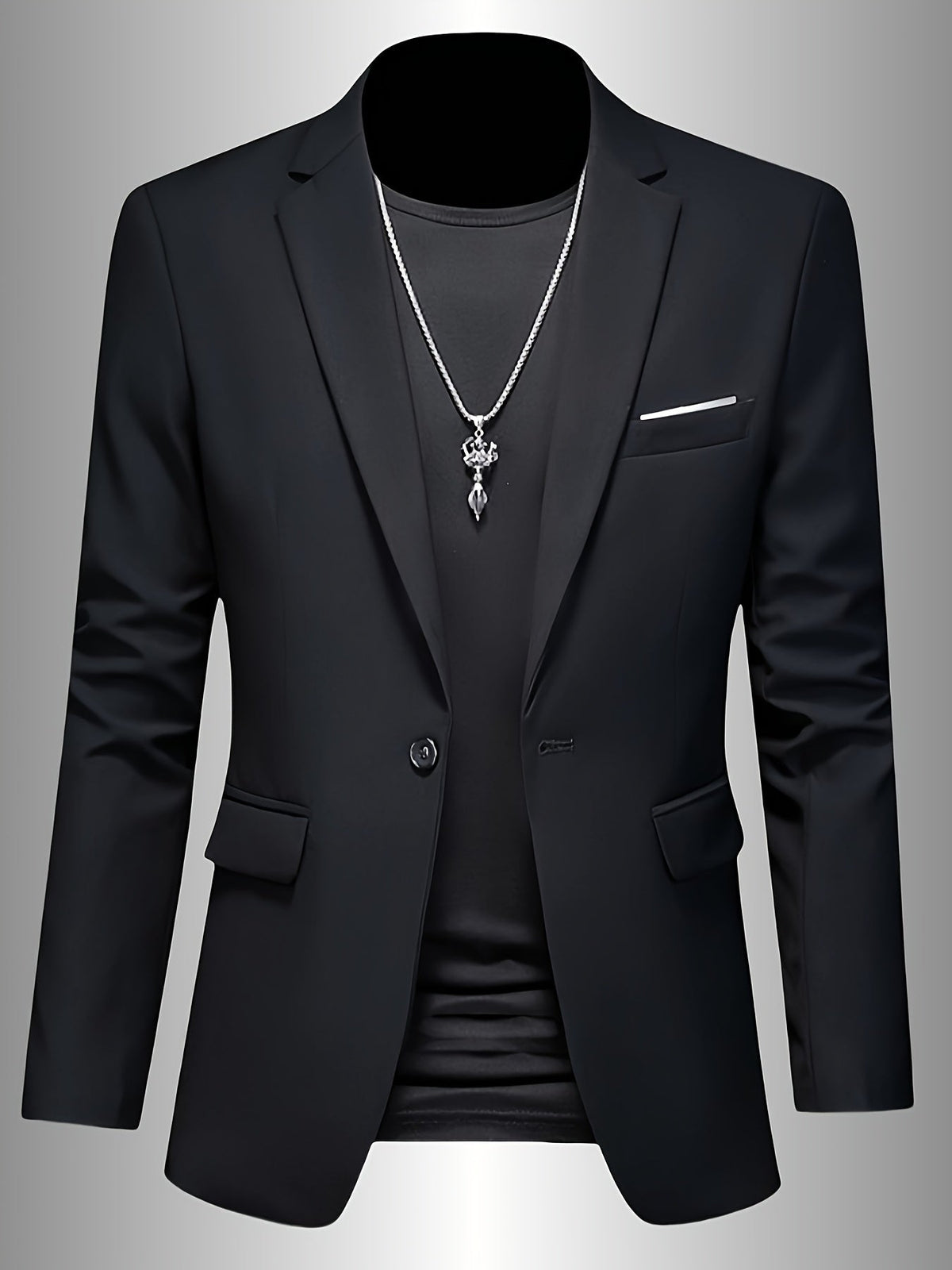 WISEMERE™ | Men's Skinny-Fit Woven Blazer