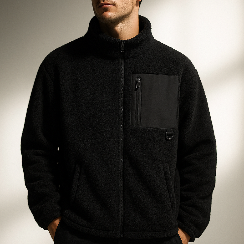 WISEMERE | FLEECE JACKET WITH ZIP FOR MEN