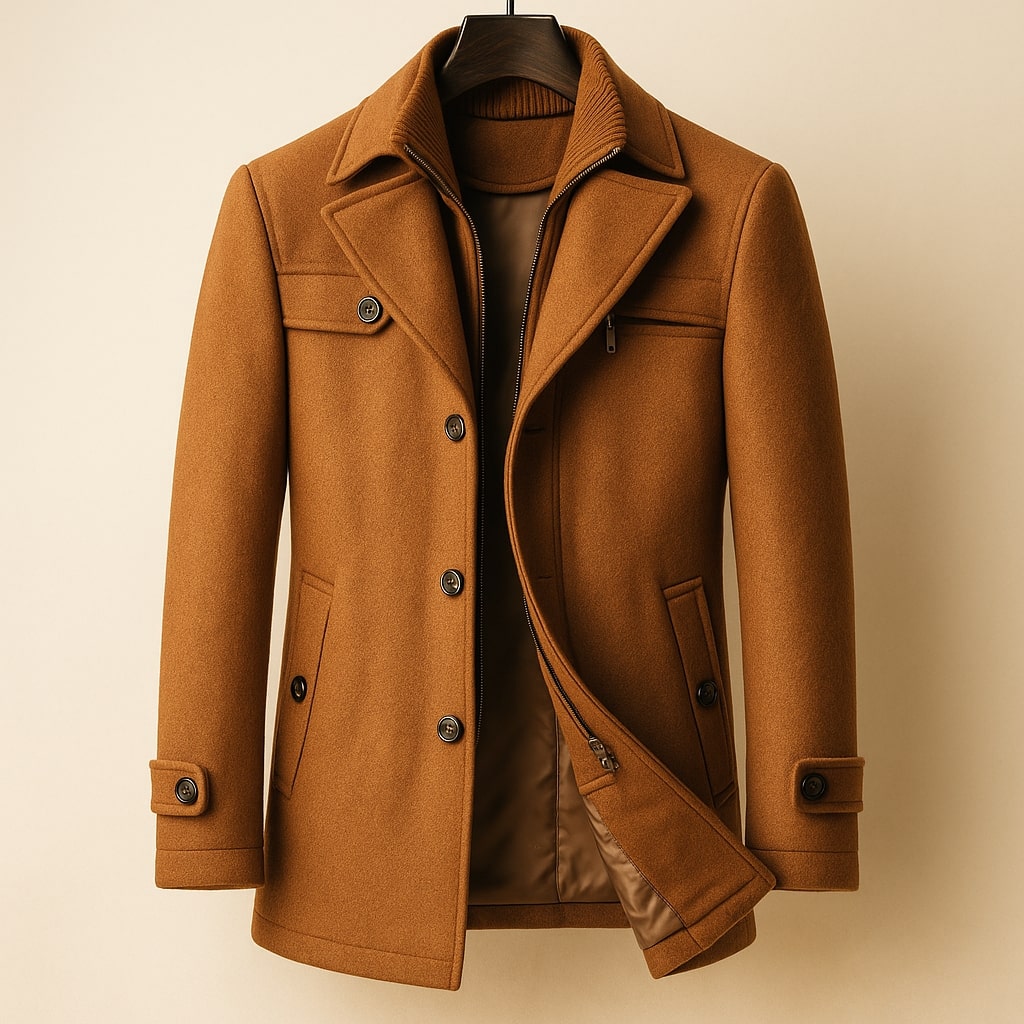 WISEMERE | LONG WOOL COAT FOR MEN