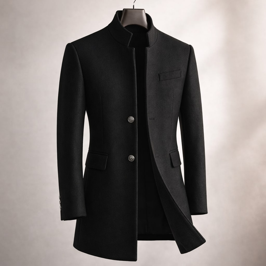 WISEMERE | HIGH COLLAR COAT FOR MEN