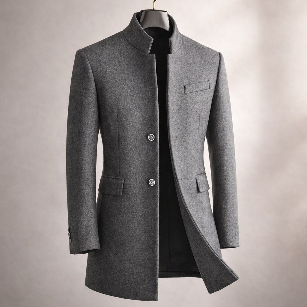 WISEMERE | HIGH COLLAR COAT FOR MEN