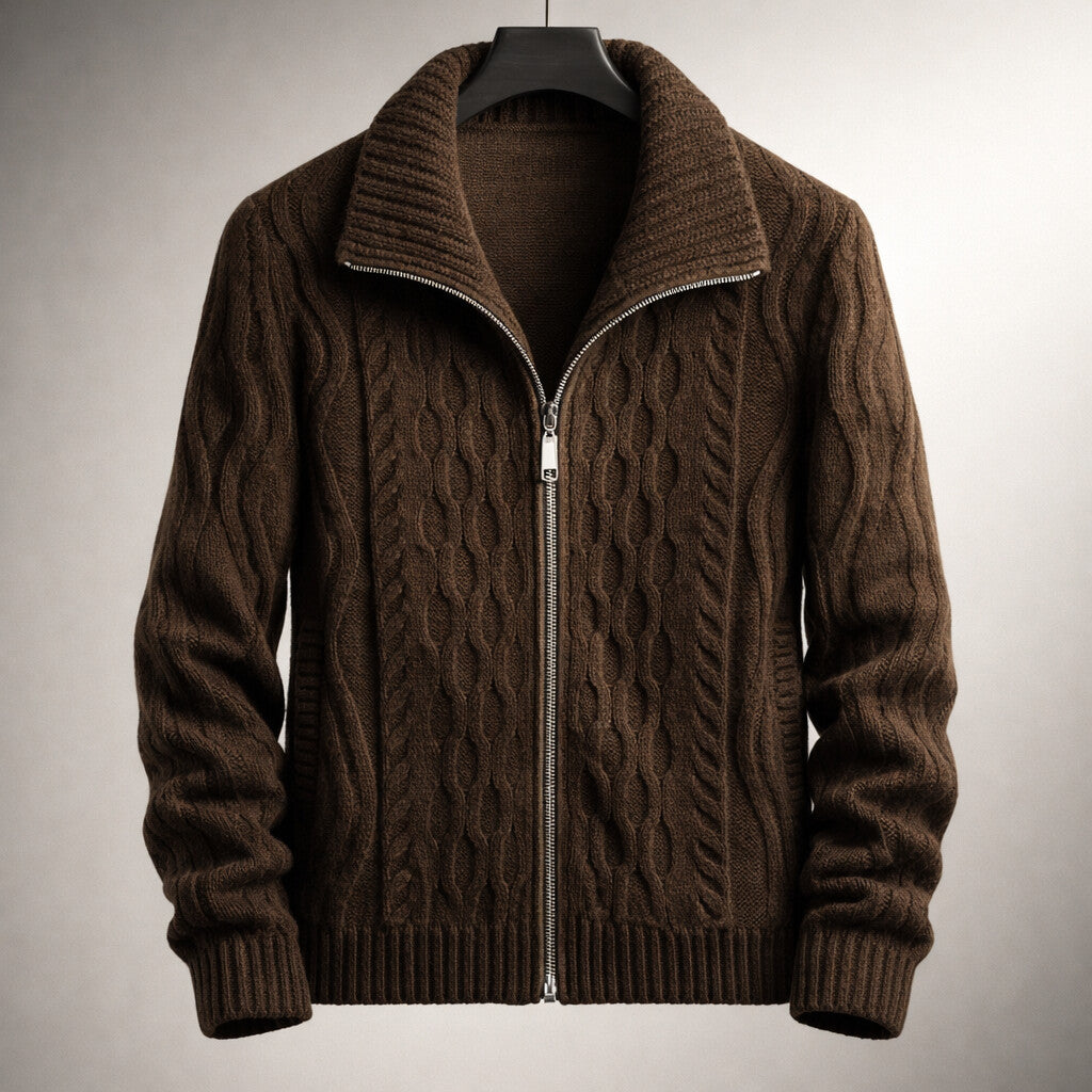 WISEMERE | CLASSIC ZIPPERED CARDIGAN FOR MEN