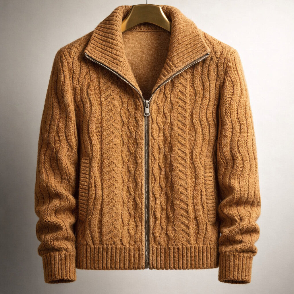 WISEMERE | CLASSIC ZIPPERED CARDIGAN FOR MEN