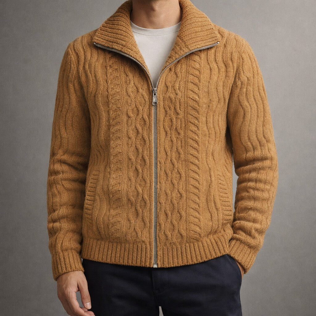 WISEMERE | CLASSIC ZIPPERED CARDIGAN FOR MEN