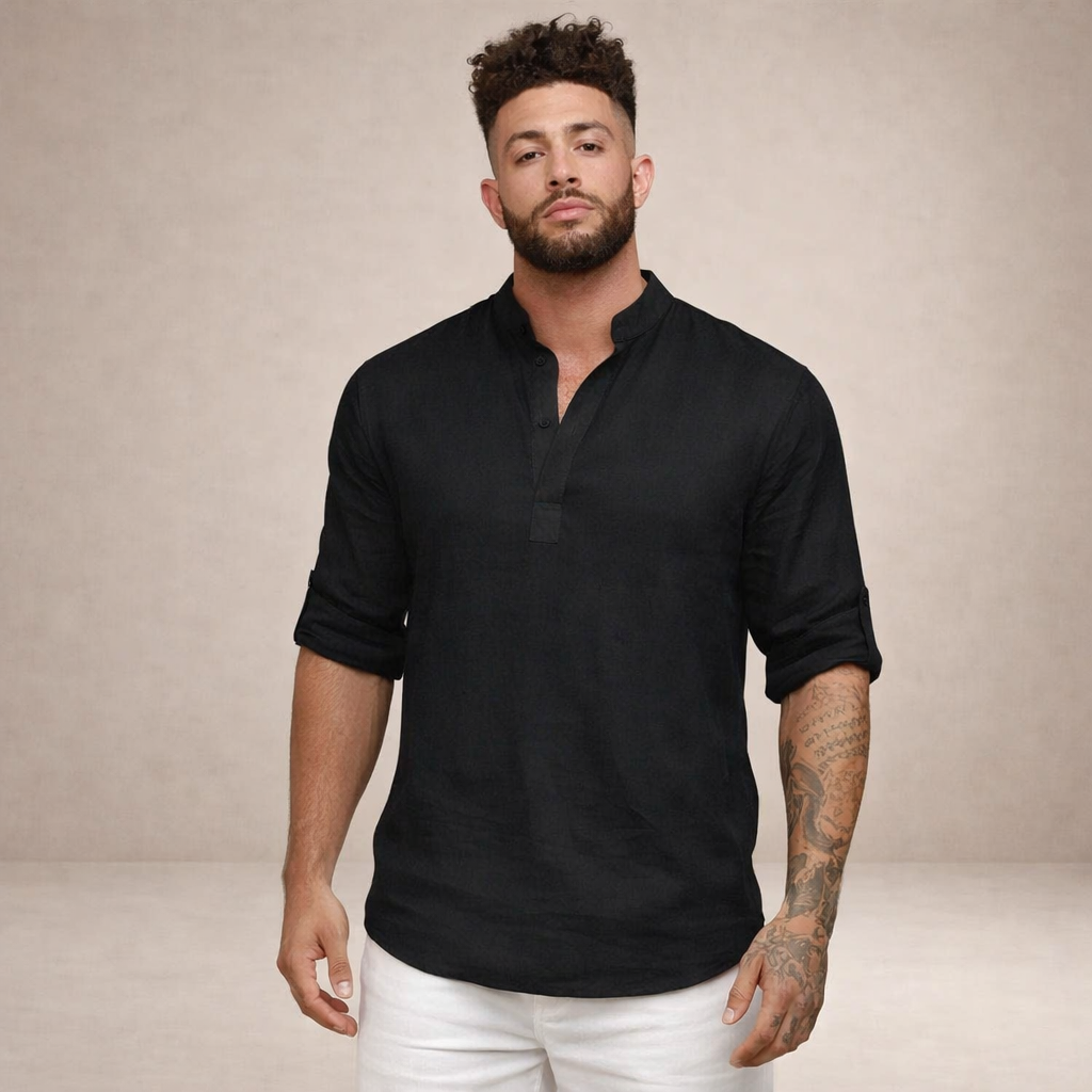 WISEMERE™ | Stand Collar Shirt