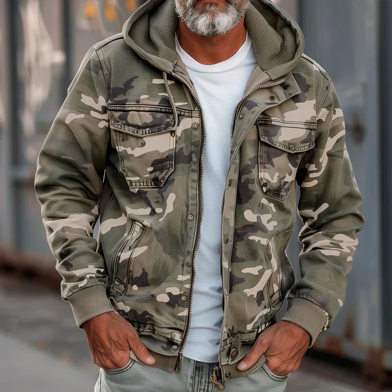 WISEMERE | MILITARY STYLE HOODED JACKET FOR MEN