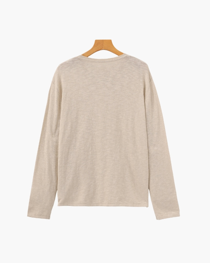 Wisemere | Linen Cotton Essential Crewneck