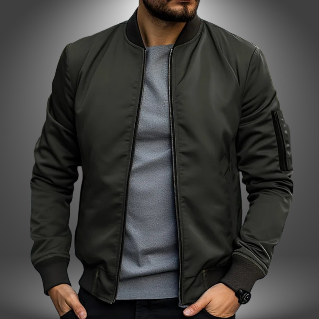 WISEMERE™ | Men's Modern Fit Bomber Jacket