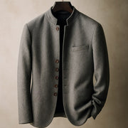 WISEMERE | WOOL JACKET WITH STRAIGHT COLLAR