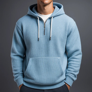 WISEMERE | WAFFLE KNIT HOODIE FOR MEN