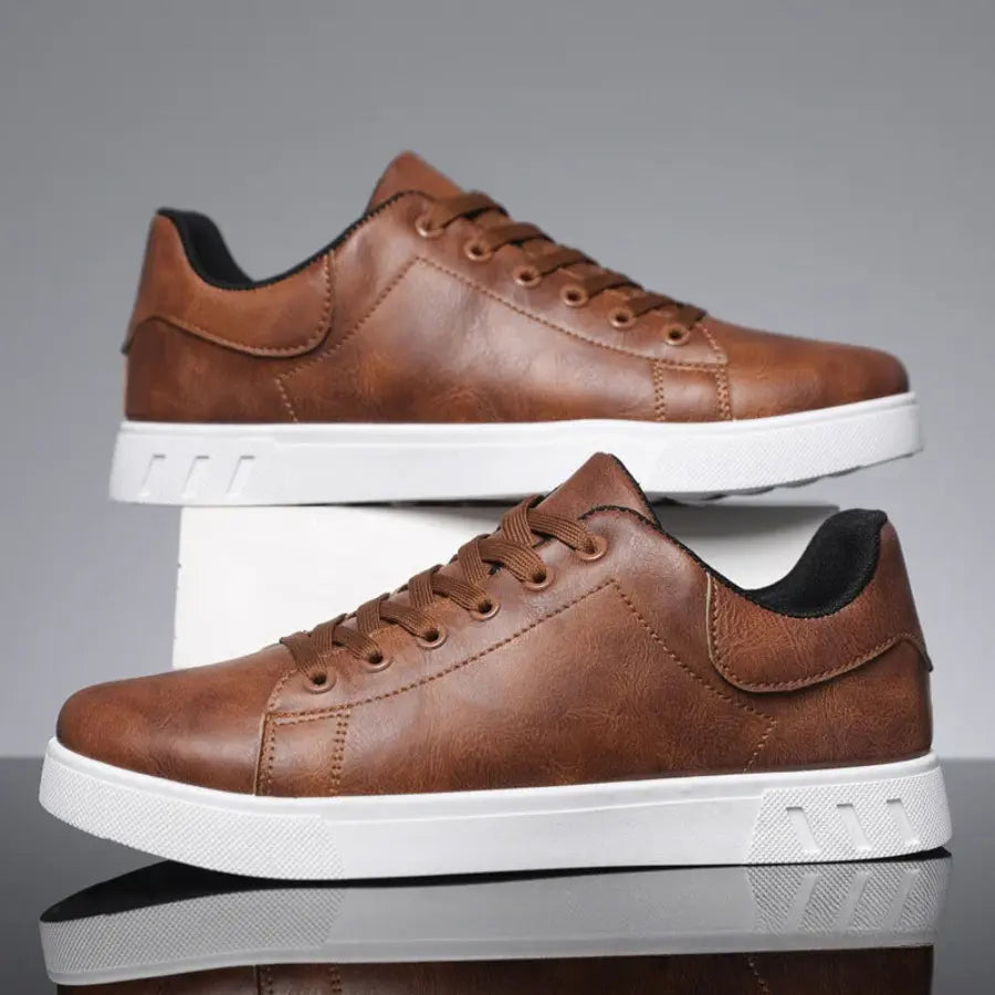 WISEMERE™ | Leather Trainers