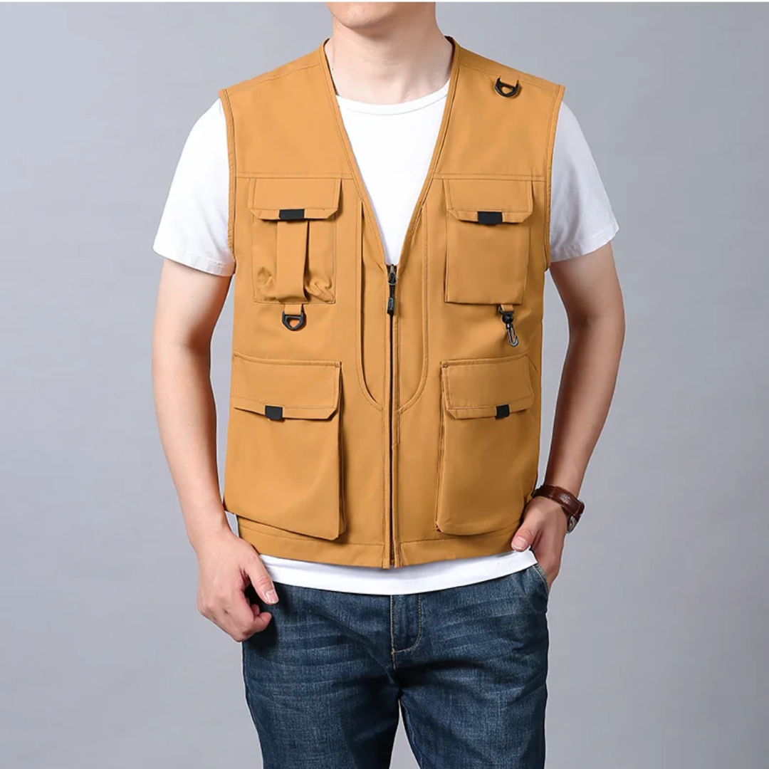 WISEMERE™ | Men's Multi-Pocket Breathable Cargo Vest
