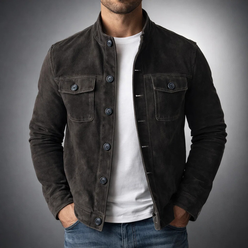 WISEMERE™ | Men's Rugged Suede Field Jacket