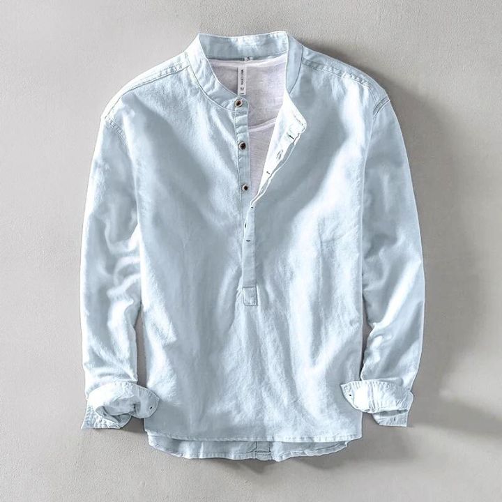 AVANOAH | MINIMALIST LINEN SHIRT FOR MEN
