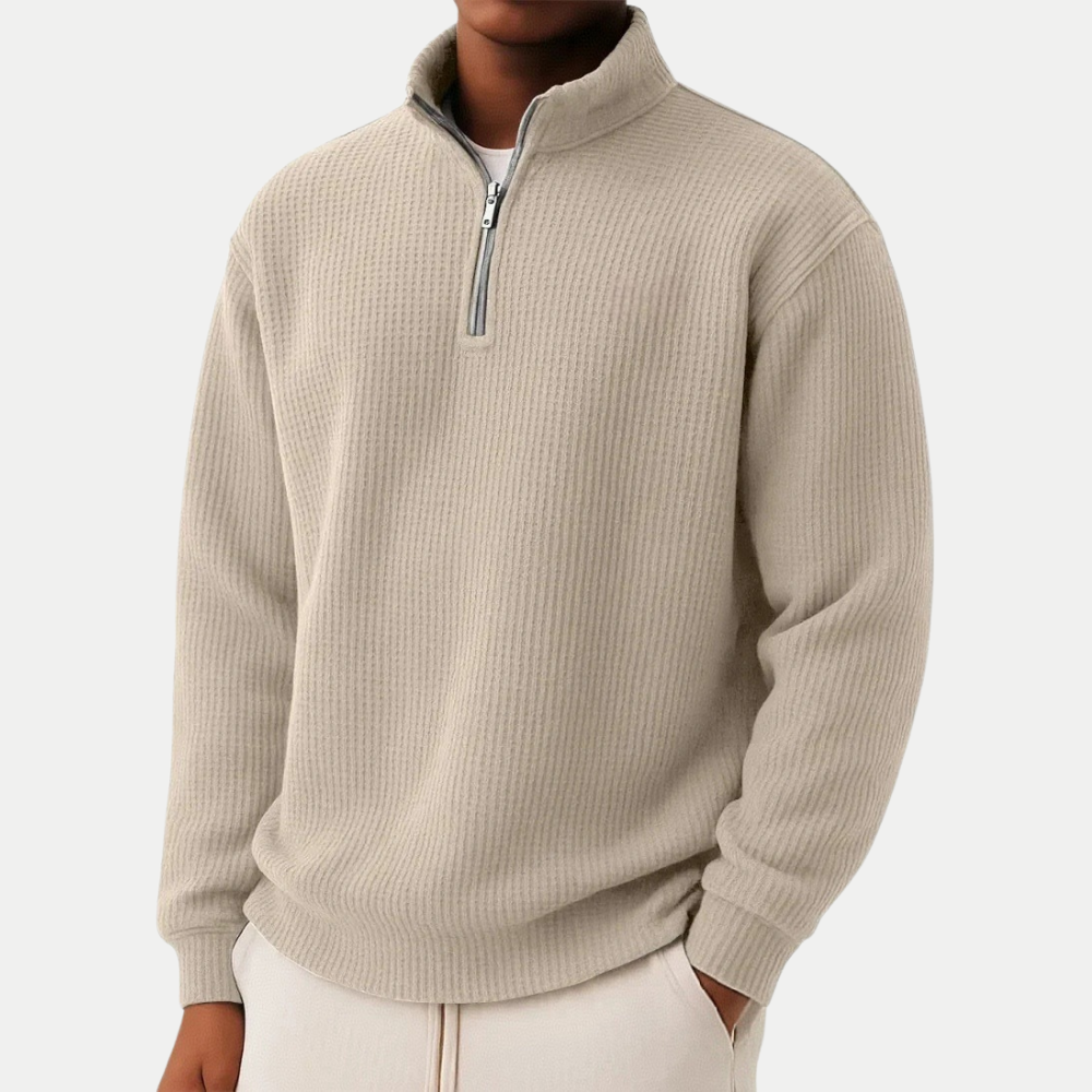 WISEMERE | ELEGANT ZIPPERED SWEATER FOR MEN
