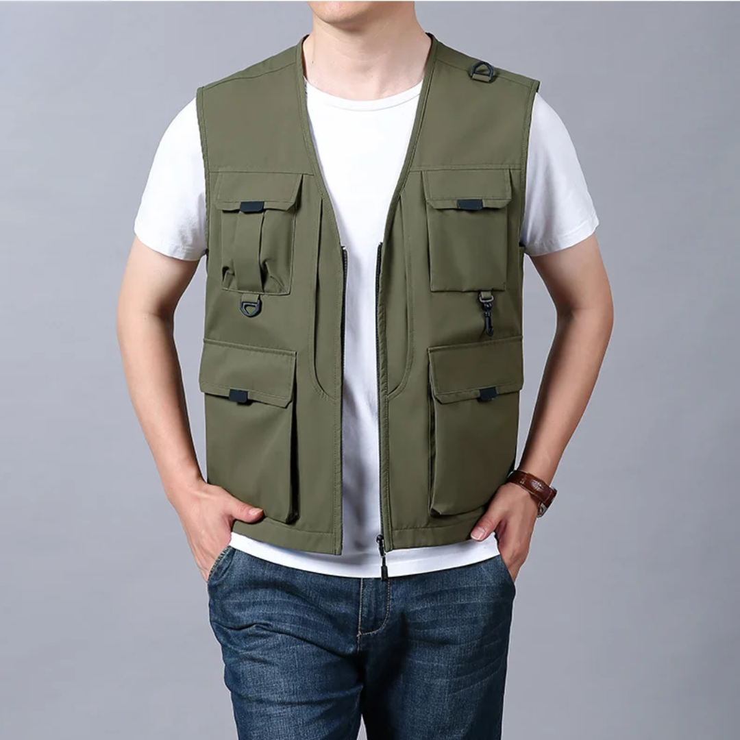 WISEMERE™ | Men's Multi-Pocket Breathable Cargo Vest