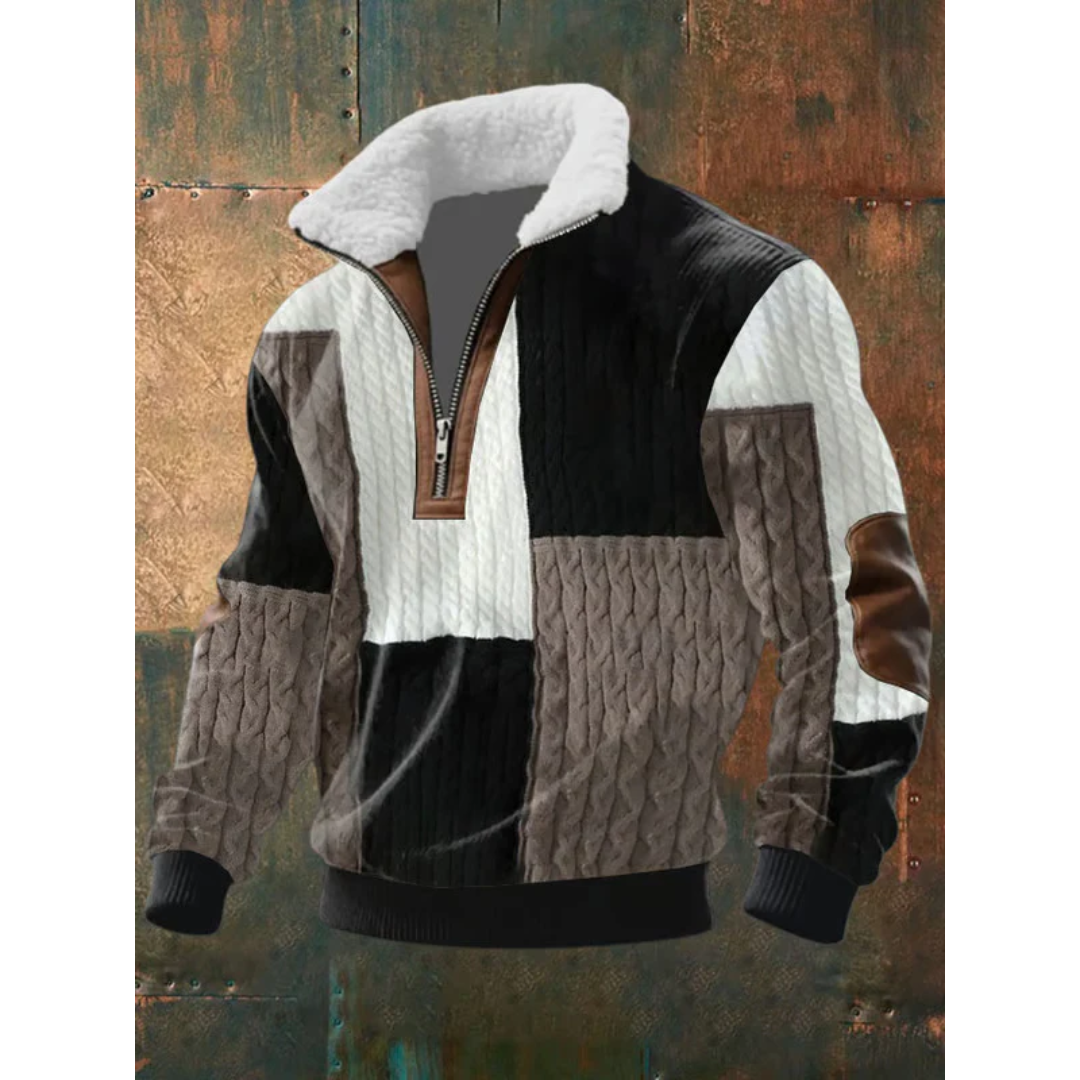 WISEMERE | HIGH COLLAR FLEECE SWEATER