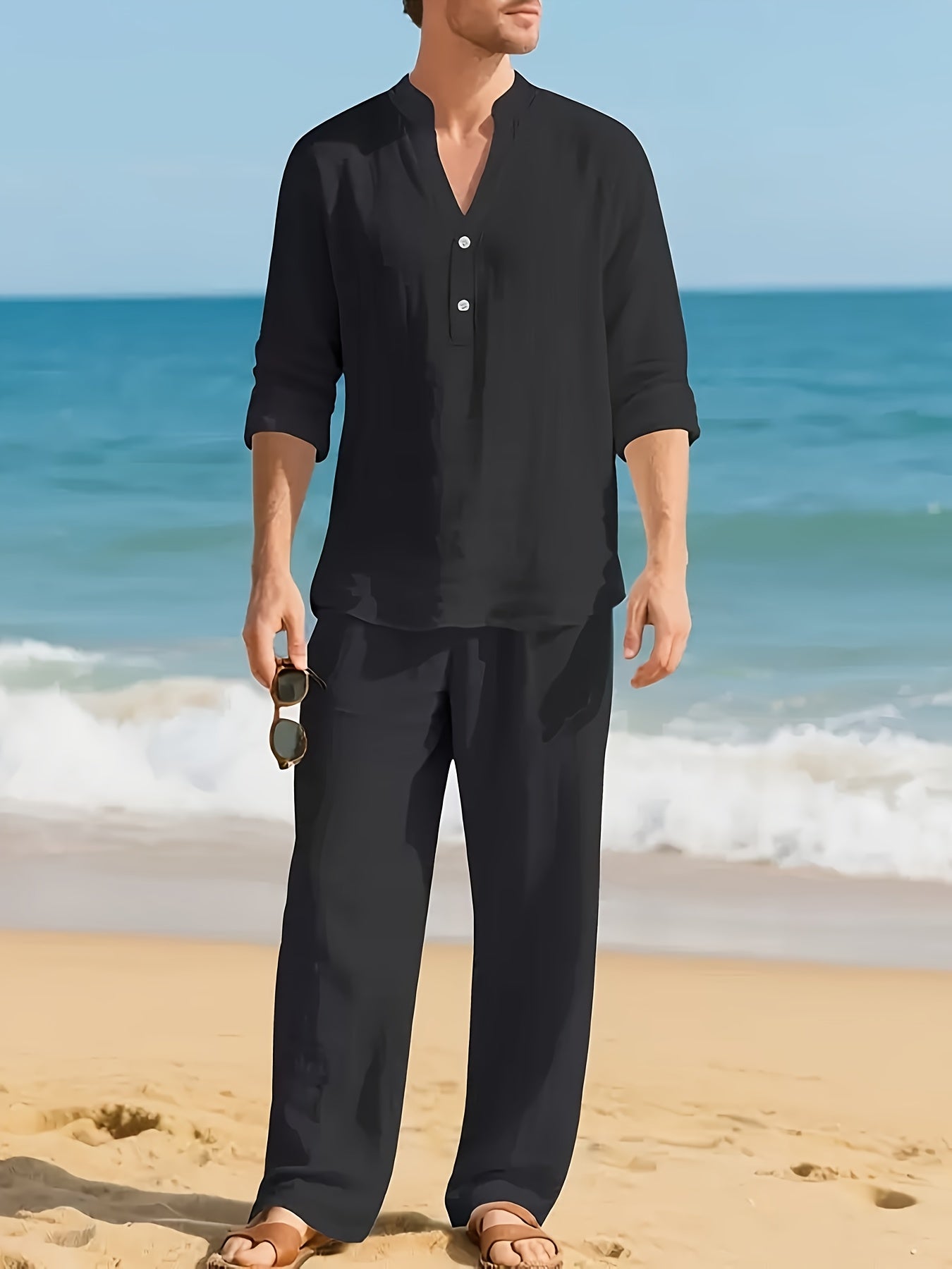 WISEMERE™ | Men's Coords Woven Linen