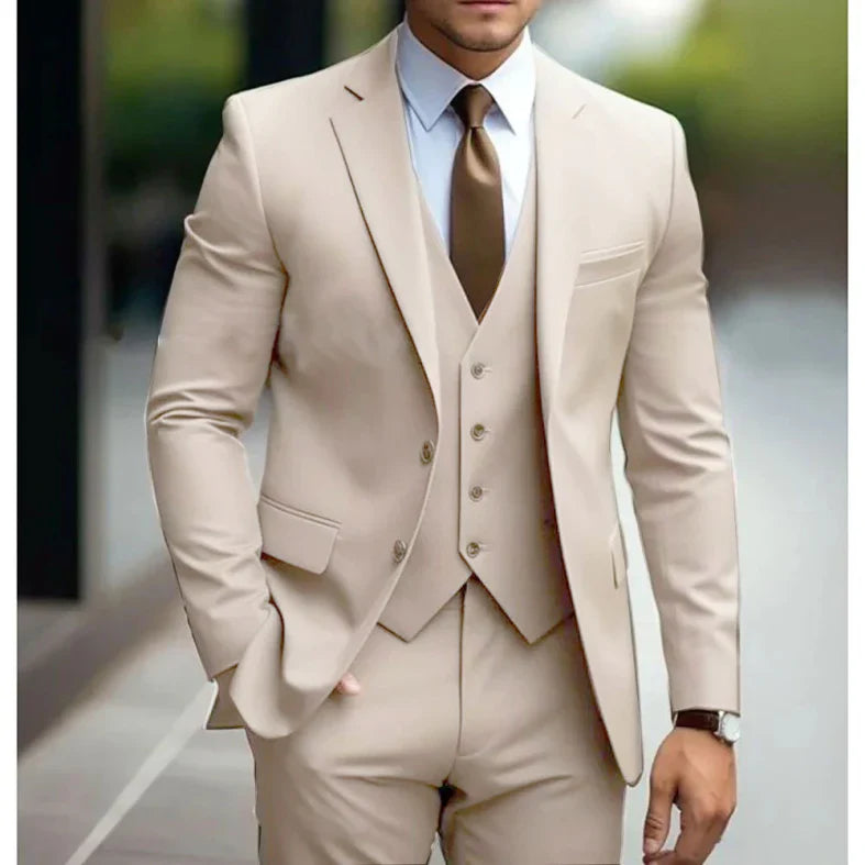 WISEMERE™ | Men's Waistcoat & Blazer Suit