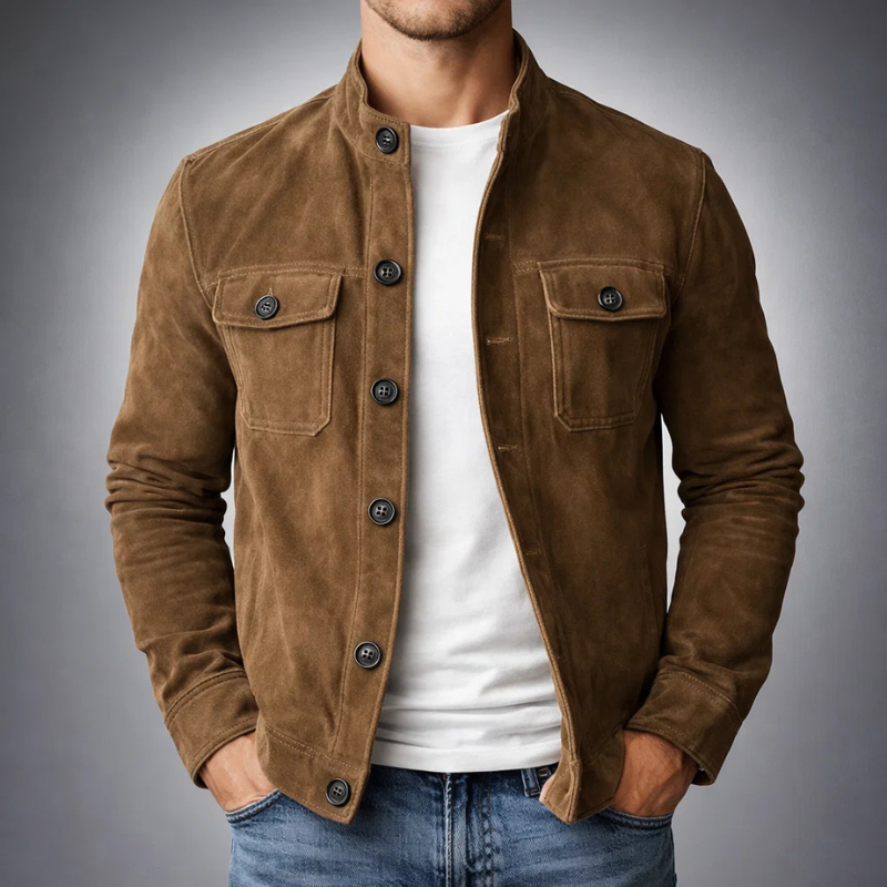 WISEMERE™ | Men's Rugged Suede Field Jacket