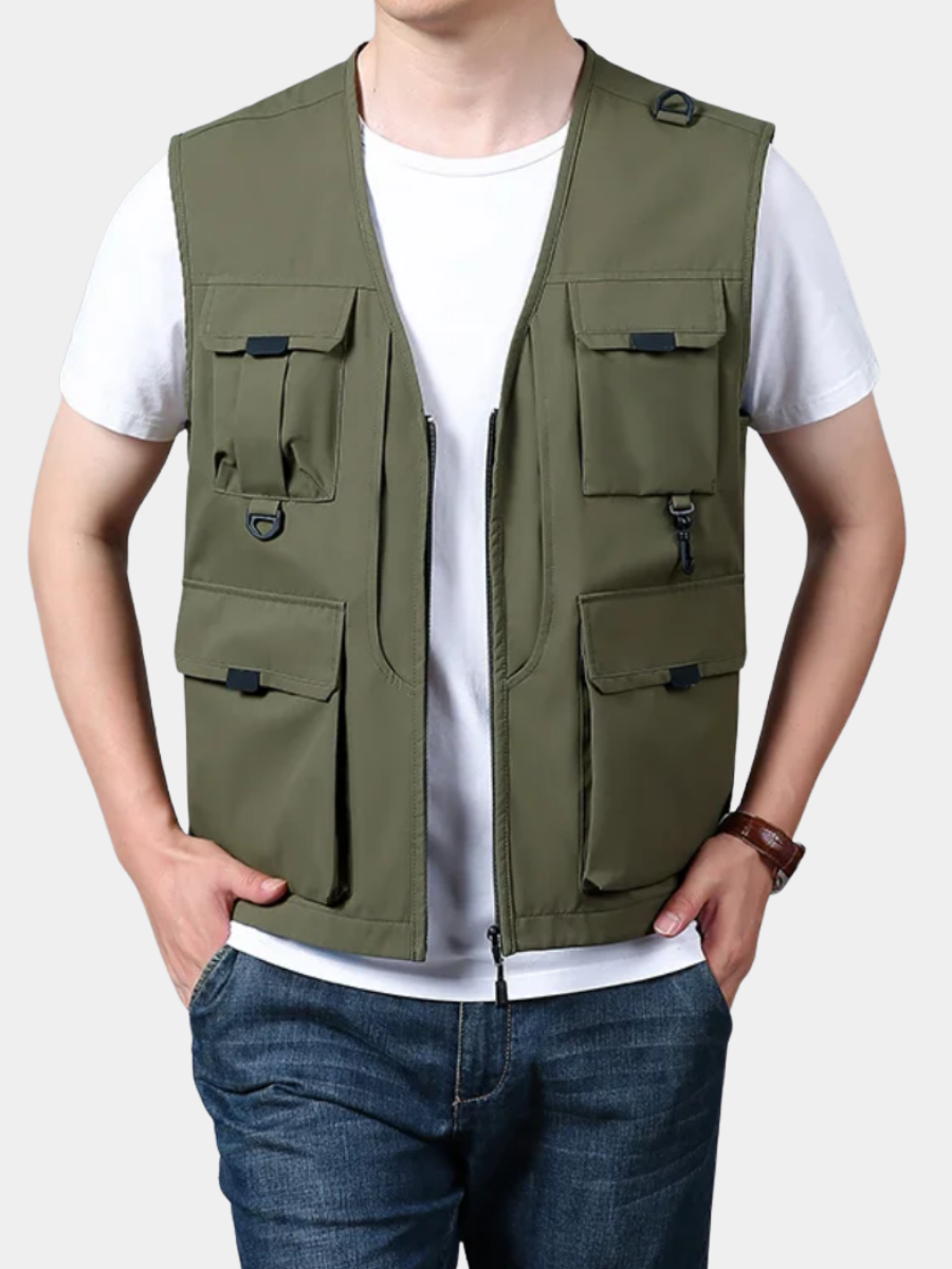 WISEMERE™ | Men's Multi-Pocket Breathable Cargo Vest