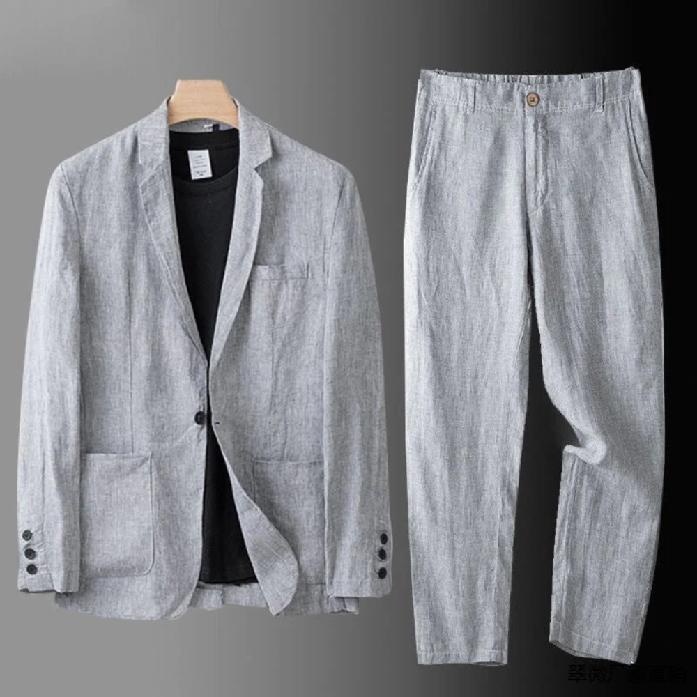 WISEMERE™ | Men's Pure Linen Coord