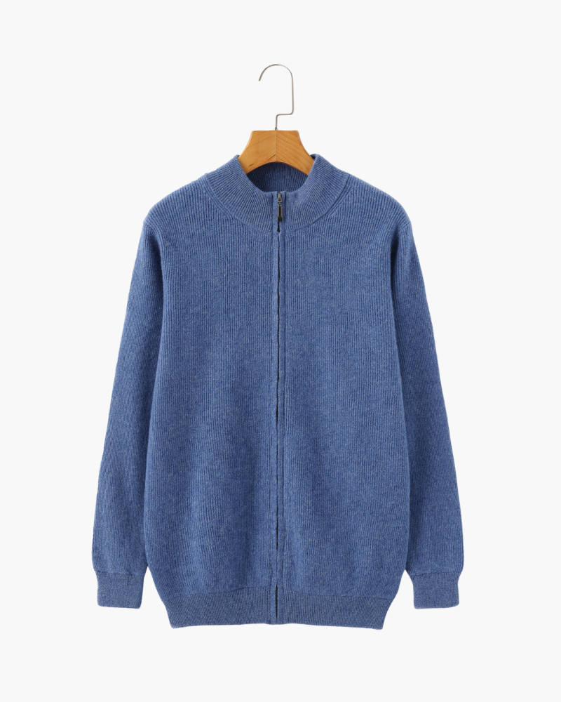 WISEMERE | CASHMERE ZIP-UP SWEATER