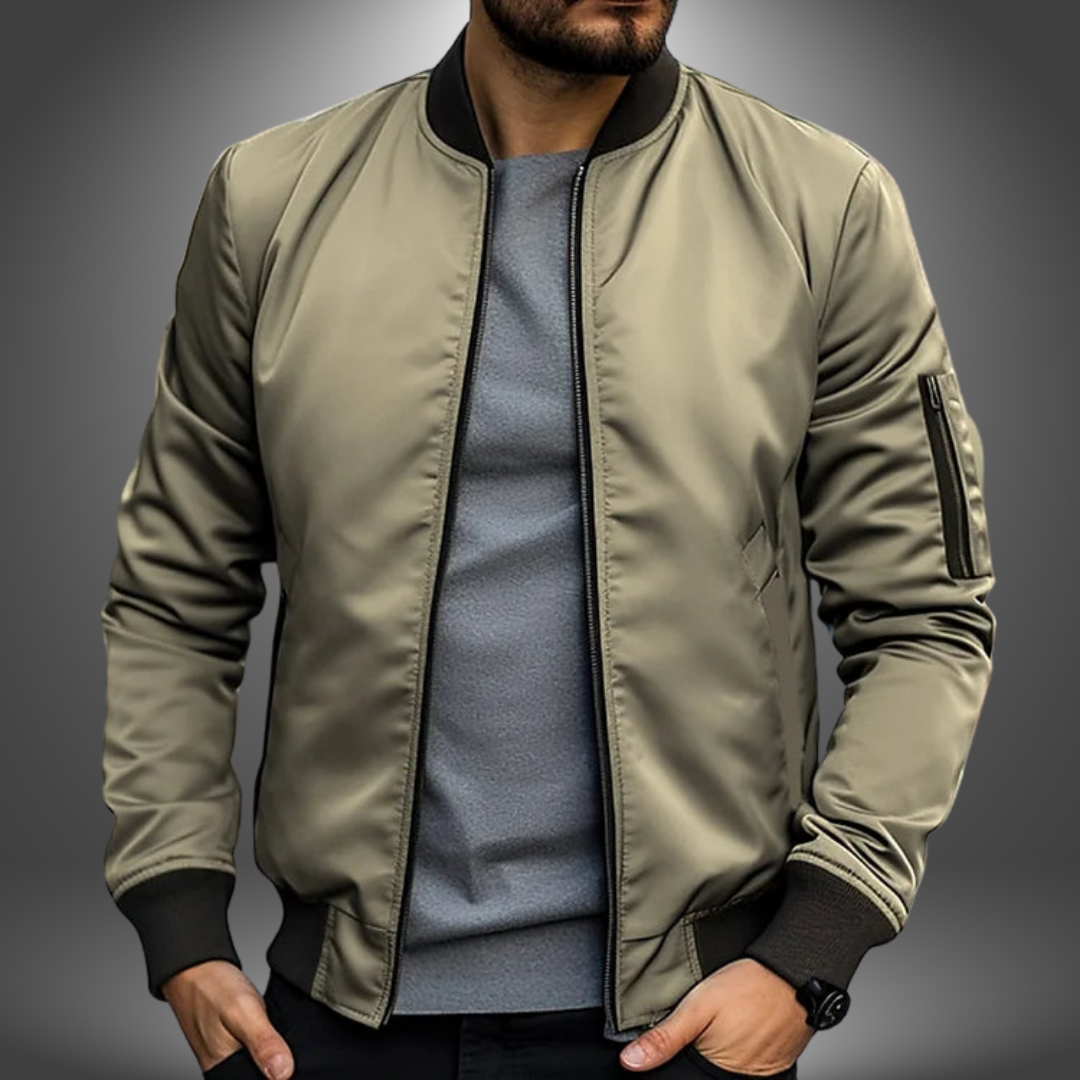 WISEMERE™ | Men's Modern Fit Bomber Jacket