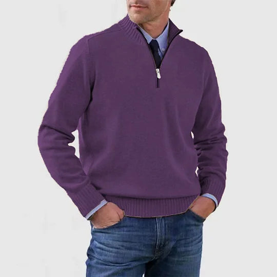 WISEMERE | ELEGANT MEN'S HALF-ZIP SWEATER