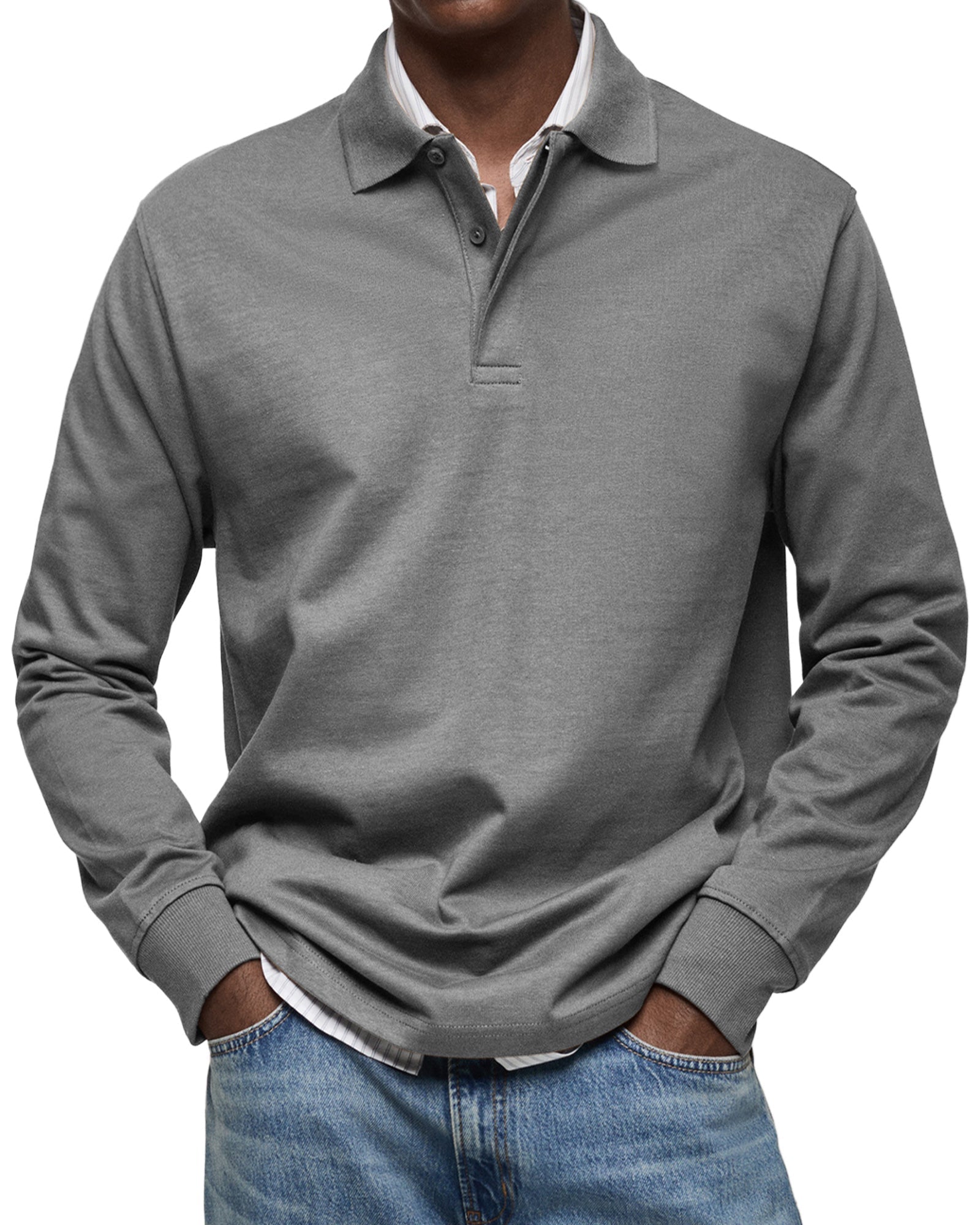 AVANOAH | LUXURY LONG-SLEEVED POLO
